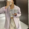 thumbnail image 3 of Bolsa Riñonera con diamantes de imitación para mujer, riñonera con cremallera en la cintura, paquete de mensajero (plateado) JShteea Para Estrenar, 3 of 9