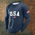 thumbnail image 2 of 250 Anniversary USA Shirts For Men - American 250Th Crewneck Waffle Sweatshirt 250 Years Of Freedom Patriotic Shirt, 2 of 3