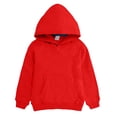 thumbnail image 4 of Atogsazn Toddler Hooded Sweatshirt Clearance Kids Boys Girls Toddlers Hoodie Long Sleeve Sweatshirt Pullover Casual Pocket Top Teen Girl Clothes 7-8 Years Red, 4 of 4