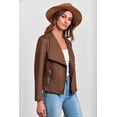 thumbnail image 3 of Saco PRETTYGARDEN 2025 de Gamuza Sintética Marrón XL, 3 of 9