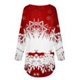 thumbnail image 5 of NMMUED Christmas Shirts Funny Christmas Shirts Loose Fitting Tops for Women Holiday Shirts for Women Womens Shirts Dressy Casual Christmas Vacation Shirts Cute Clothes White S, 5 of 5