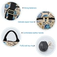 thumbnail image 5 of FORMRS Women's Travel Backpack Purse Anti-Theft Hidden Pockets Casual Shoulder Bag, Blue Dice Pattern, 5 of 7