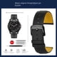 thumbnail image 3 of Correa para reloj Breitling Avenger Blackbird B01 Super Ocean, piel de vaca amarilla, correa de reloj para hombre, plegable, hebilla de acero inoxidable de 22 mm, 3 of 5