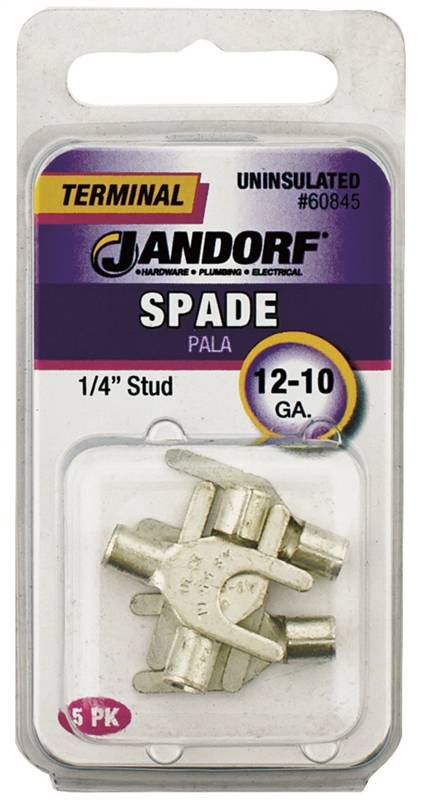 Term Spade Unins .25 Std 12-10,No 60845, Jandorf Specialty Hardware