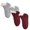 Wine, variant on 2 Pairs Children's Winter Warm Wool Solid Color Socks Kids Boy Girls Hiking Thermal Boot Crew Socks Wine 3 Years