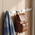 thumbnail image 2 of REGALWOVEN 1 Pack Coat Rack Wall Mount, Coat Hook, Hat Rack, Wall Hooks for Entryway, Bathroom, Bedroom White 6 Hooks, 2 of 5