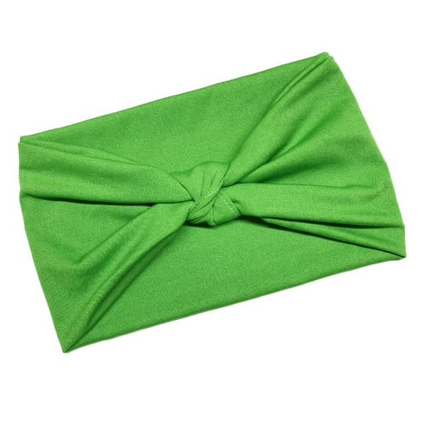 Diadema ancha Macarena para mujer Banda para el cabello Verde