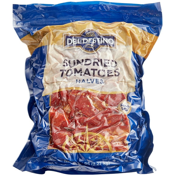 Del Destino 5 lb. Sundried Tomato Halves - 4/Case