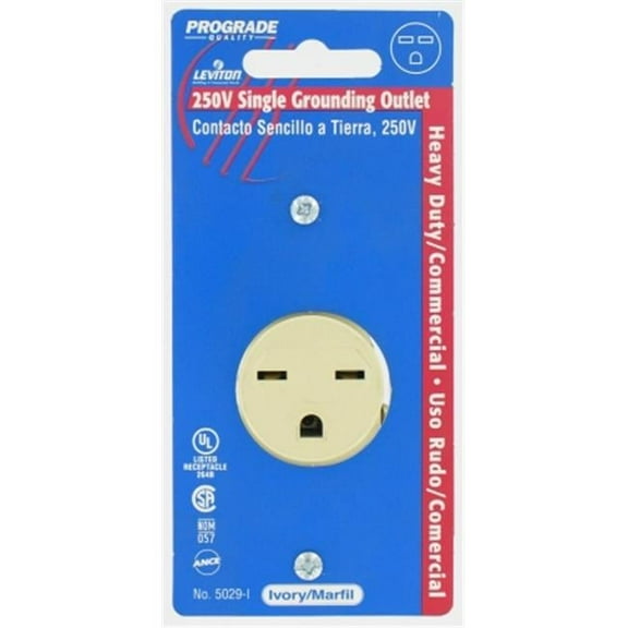 Leviton S11-5029-0IS Straight Blade Single Receptacle