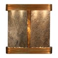 thumbnail image 2 of Adagio AFR1002 Aspen Falls Round Wall Fountain - Rustic Copper-Green Natural Slate, 2 of 2