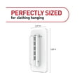 thumbnail image 3 of Command Folding Clothes Hanger, White, Holds 5 Hangers to 7.5 lbs, 1 Hook, 3 Strips, 3 of 8
