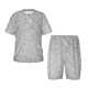 thumbnail image 1 of Balery Silver Mosaic Conjunto de Pijama Infantil de Manga Corta con Estampado – Ropa de Dormir de Algodón Suave-X-Large, 1 of 6