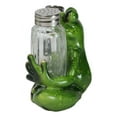 thumbnail image 3 of Green Tree Frog Toad Meditating Glass Salt Pepper Shakers Holder Figurine Set, 3 of 9