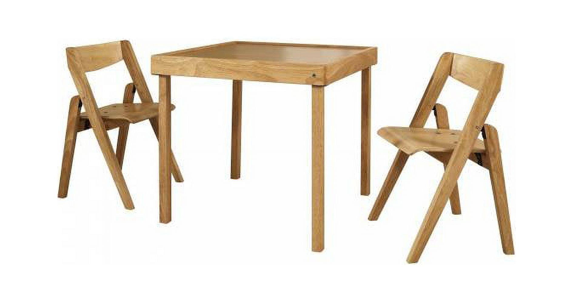 Stakmore Kids Folding 3-Piece Table & Chairs Set