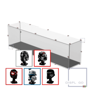 Display Case for LEGO® any 5 Helmets (Black base)
