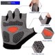 thumbnail image 3 of Guantes de ciclismo de gel, guantes de bicicleta de montaña antideslizantes sin dedos con absorción de impactos, guantes de entrenamiento transpirables Guantes de ciclismo de carretera MTB, para homb, 3 of 5
