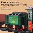 thumbnail image 3 of Train Set Toy  with Smoke  Lights  Sounds  Railway  Battery Powered  Birthday Gift for Boys & Girls, 3 of 10