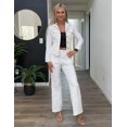 thumbnail image 4 of Chaqueta vaquera con botones para mujer luvamia FleXclusive talla M, 4 of 8