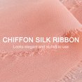 thumbnail image 4 of Uxcell 3 Rolls 1.5"x7Yd Chiffon Ribbon Handmade Fringe Chiffon Silk Ribbon Pink, 4 of 6