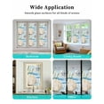thumbnail image 6 of Window Privacy Film Summer Ocean Stained Glass Window Film Decorative Sun Block Window Cover Nautical Sea Shell Coral Wave Window Clings Static Adhesive Sticker for Bathroom 19.6"x39.3", 6 of 7