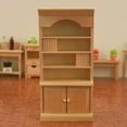 thumbnail image 1 of 1/12 Wood Bookshelf Bookcase Cabinet Miniature Furniture Ornament DIY Craft Prop, 1 of 4