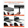 thumbnail image 3 of KFFKFF Hard Tri-Fold Truck Bed Tonneau Cover, Compatible with 2019-2025 Chevy/GMC Silverado/Sierra 1500 5.8 ft (70 in) Bed with MultiPro/Flex Tailgate (Excludes CarbonPro), 3 of 9