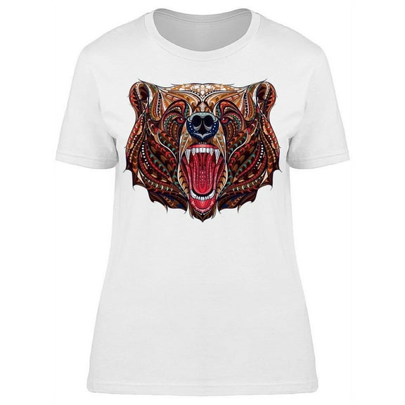 Growling Bear T-Shirt Women -Image by Shutterstock, Female x-Large