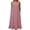 Pink, variant on Rvasteizo Casual Dresses for Women Solid Faux Linen V Neck Sleeveless Tank Pocket Thin Summer Wear