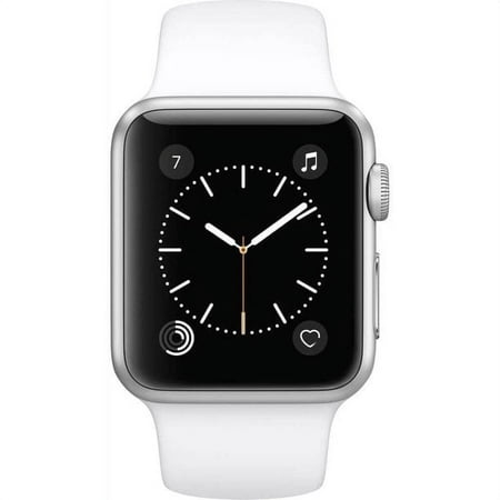 Apple Watch Series 3, 42MM, GPS + Cellular, Silver, Aluminum Case, White Sport Band (Scratch and Dent)