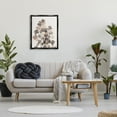 thumbnail image 2 of Stupell Industries Modern Ginkgo Leaf Arrangement Translucent Brown Grey Leaves Jet Black Framed Floating Canvas Wall Art, 24x30, by Albert Koetsier, 2 of 5