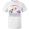 thumbnail image 3 of Inktastic I Want a Unicorn for Christmas with Presents T-Shirt, 3 of 5