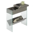 thumbnail image 1 of Convenience Concepts Table d'Appoint Électrique SoHo à Dessus Rabattable en Finition Bois Gris, 1 of 4