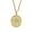 Gold 264, variant on 31MM Round Alloy Three Color Necklace