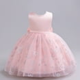thumbnail image 1 of LOVZFMLL Robe Mignonne à Manches Courtes pour Tout-Petits Enfants Couleur Unie Imprimée Extensible Robe Trapèze, 1 of 5