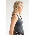 thumbnail image 4 of Ragstock Black Stone Washed Seamless Ribbed Crop Tank, 4 of 4