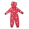 thumbnail image 3 of Christmas Family Matching Pajamas Set Reindeer Hooded Onesie Zipper Romper Holiday Sleepwear Nightwear, Kid 7-8 Years, 3 of 8