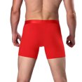thumbnail image 3 of wendunide men's pants Fashion Men's Sports Long Running Wear Leg Multi-function Boxer Briefs Red XL, 3 of 6