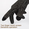 thumbnail image 3 of Guantes de invierno para mujer para clima frío, guantes térmicos con puños para conducir, 3 of 5