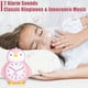 thumbnail image 4 of JUSTUP Kids Alarm Clock Cute Penguin Alarm Clock with Night Light Snooze Alarm Clock --- Pink, 4 of 5