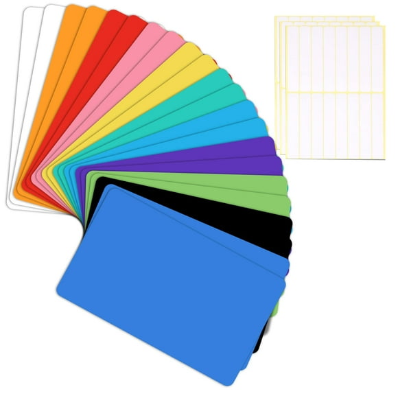 22 Pcs Séparateurs de Livres de Bibliothèque avec 3 Étiquettes Autocollantes, 6"X 12 Pouces Marqueurs Colorés Assortis pour Étagère/aire de l'École à Domicile Aide à Trouver des Livres Rapidement