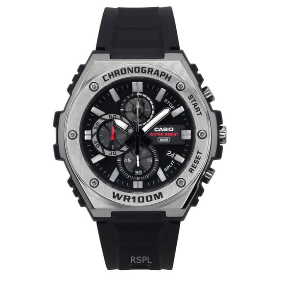 Casio MWA300H-1A Men's Chronograph Black Resin Strap Quartz Watch