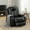 Chair, variant on Power Recliner Sofa Set with LED Lights, Air Leather Home Theater Seating with USB Ports, Cup Holders, Hidden Storage, Black