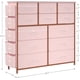 thumbnail image 2 of Rosa 12 - cajón fabric cómoda con side pockets, ideal para almacenamiento para bedrooms, living rooms, hallways, y closets, 2 of 8