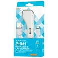 thumbnail image 4 of Micro Usb Car R With Data Usb Cable In White, 4 of 4