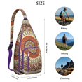 thumbnail image 3 of Waterproof Hiking Backpack Sling Bag for Women – Lightweight Crossbody Bag with Adjustable Strap, Multipurpose Chest Bag for Travel & Outdoor Adventures – Mandala Zen Geometric Design, 3 of 4