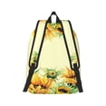 thumbnail image 3 of Balery Sunflowers On A Yellow Background Vintage Canvas Backpack for Men and Women - Large Capacity, Durable Travel Laptop Bag for School, Work, Hiking, and Outdoor Activities, 3 of 7