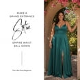 thumbnail image 2 of David’s Bridal, The Edit by DB Studio Women's Formal Empire Waist Ball Gown, Full Length, Satin, 2 of 7