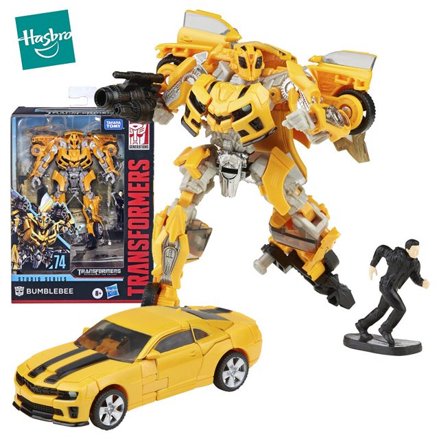 Hasbro Transformers Studio serie Original Bumblebee Arcee Ironhid Robot figura acción Robot modelo juguetes para niños regalo zhangyuxiang LED
