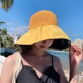 thumbnail image 3 of Liuchenyi Summer Sales Under $1 Sun Hat Sun Hats for Women Wide Brim Mesh Summer Foldable Hat Sun Hat, 3 of 3