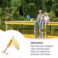 thumbnail image 3 of Greeniant Señuelo de río y lago para exteriores, anzuelo de púas de pescado de Metal, aparejos de pesca portátiles brillantes, accesorios, Type9 NO9, 3 of 6